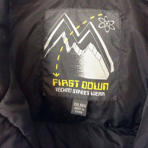 Vintage First Down Ski Jacket Mens Sz XXL Techno Street Wear Snow HeavyDuty Blue - Picture 2 of 12